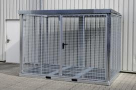 Bauer Deposito per bombole di gas con tetto e basamento