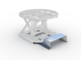 Passo per piano sollevatore a pantografo