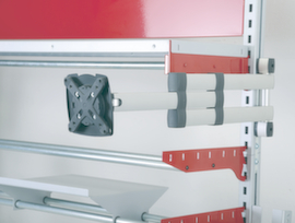 Rocholz Braccio del monitor System Flex per tavolo di confezionamento, altezza 200 mm