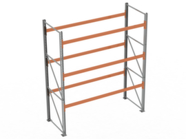 META Portapallet MULTIPAL per 12 pallet, 2870 mm di larghezza, 4 piani di stoccaggio