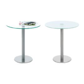 Tavolino con base in lamiera