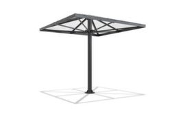 WSM Ombrello per fumatori con tetto piramidale