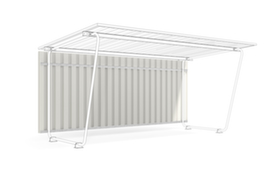 Parete posteriore per copertura monofacciale