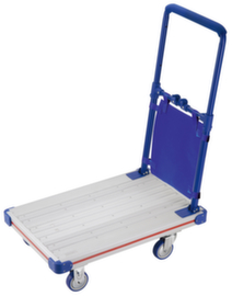 Carrello a spinta in alluminio con manico pieghevole e ruote