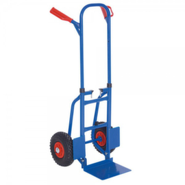 carrello di impilaggio pieghevole, carico massimo 150 kg, gommatura in aria