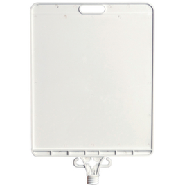 cartello per set di colonnine con catena, bianco