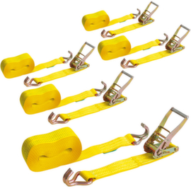 Cinghia di fissaggio Profi con cricchetto, forza di trazione 2,5 t, lunghezza x larghezza 8000 x 50 mm