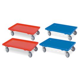 Set di carrelli portacasse con piattaforma chiusa