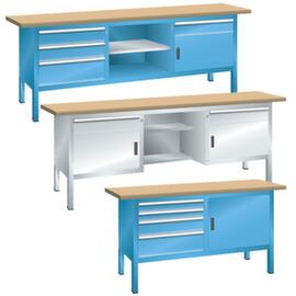 LISTA Banco da lavoro con cassetti e armadi