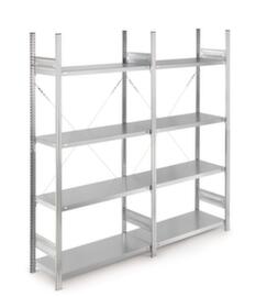 Scaffalatura senza viti ISIPACK© con 4 ripiani