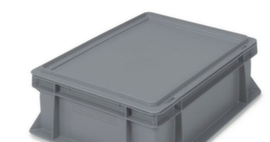 Coperchio di supporto grigio per contenitori impilabili Euronorm