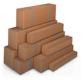 Scatola di cartone ondulato lunga con grande apertura