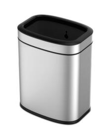 Portarifiuti in acciaio inox EKO con apertura a ribalta