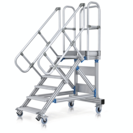 ZARGES Scala a piattaforma con salita su un lato