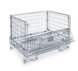 Paletta a rete pieghevole con lembo, lunghezza x larghezza 1198 mm x 805 mm