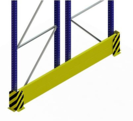 META Protezione anticollisione degli scaffali, guardrail singolo, lunghezza 1100 mm