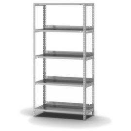 hofe Scaffalatura per archiviazione imbullonata a scompartimenti base con hofe ripiano di copertura