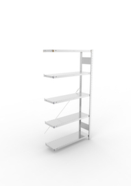 META Scaffalature espandibili senza bulloni CLIP con carico dei ripiani fino a 350 kg