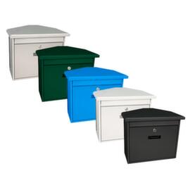 Cassetta per le lettere a parete Zamoran con targhetta e scomparto per giornali