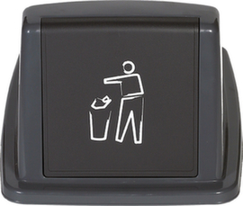 Coperchio alto probbax® per raccoglitore di materiali riciclabili