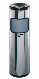 Posacenere combinato in acciaio inox MAGNUM con testa di spegnimento