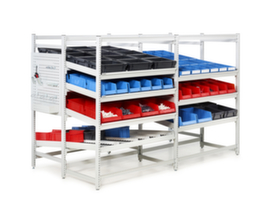 Treston Scaffalatura Kanban ESD con guide a pattino