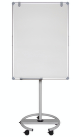 MAUL lavagna portablocco girevole MAULpro flip2use,altezza 1360 - 1900 mm