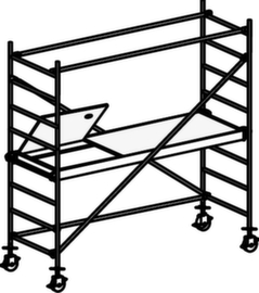 Hymer Ponteggio mobile 8371 con stabilizzatore