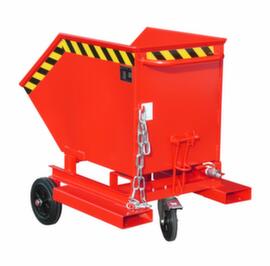 Bauer Cassone ribaltabile per trucioli con rubinetto di scarico