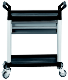 Carrello di servizio per officina con 2 cassetti