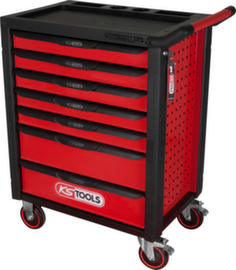 Carrello da officina RACINGline BLACK/ROT con 7 cassetti