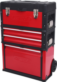 Cassetta degli attrezzi mobile in plastica-acciaio