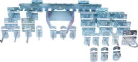 Assortimento di ganci per piastre perforate