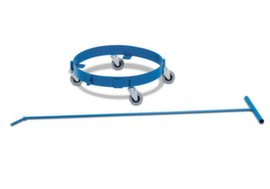 Rullo per barili con 4 ruote piroettanti