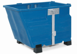 Contenitore ribaltabile in PE con telaio in acciaio