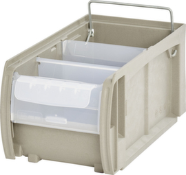 BITO Scatola portaoggetti aperta con vetro scorrevole