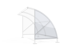 WSM Parete laterale per copertura per bicicletta