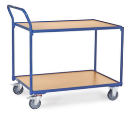 fetra Carrello a ripiani con ripiani in legno