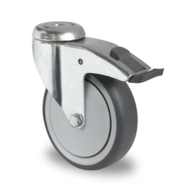 Cascoo Ruota orientabile a foro passante con fermo