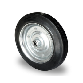 Cascoo Ruota incorporata, carico massimo 205 kg, gommatura in gomma solida