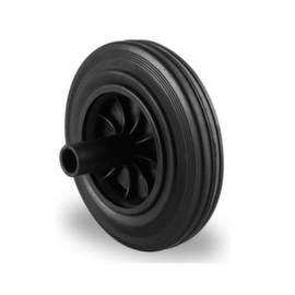 Cascoo Ruota incorporata, carico massimo 100 kg, gommatura in gomma solida