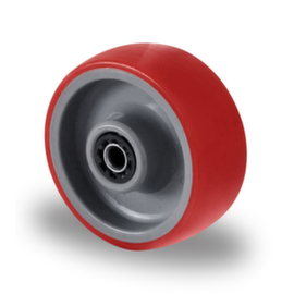 Cascoo Ruota incorporata, carico massimo 130 kg, gommatura in poliuretano