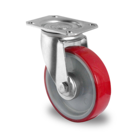 Cascoo Ruota girevole, carico massimo 350 kg, gommatura in poliuretano