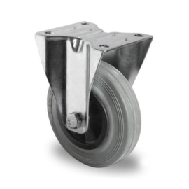 Cascoo Ruota fissa, carico massimo 70 kg, gommatura in gomma solida