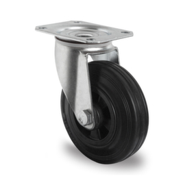 Cascoo Ruota girevole, carico massimo 75 kg, gommatura in gomma solida
