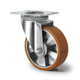 Cascoo Ruota girevole, carico massimo 600 kg, gommatura in poliuretano