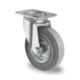 Cascoo Ruota girevole, carico massimo 75 kg, gommatura in gomma solida