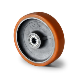 Cascoo Ruota incorporata, carico massimo 800 kg, gommatura in poliuretano