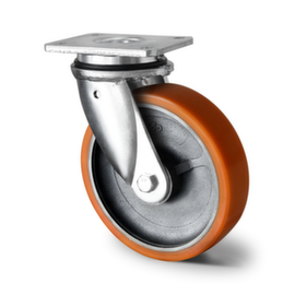 Cascoo Ruota girevole, carico massimo 700 kg, gommatura in poliuretano