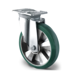 Cascoo Ruota girevole, carico massimo 400 kg, gommatura in poliuretano